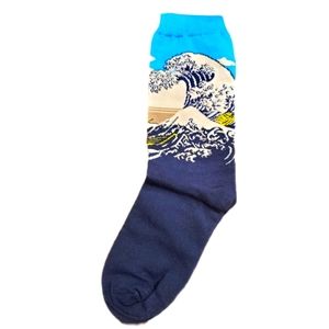 "The Wave" Art Novelty Socks